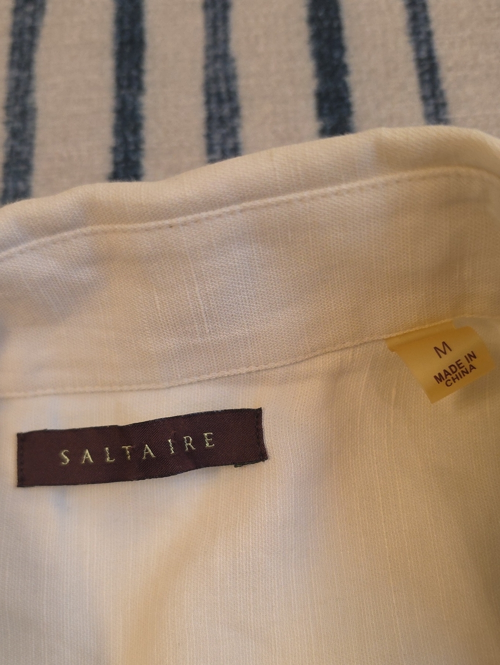 Men's Cream Linen Blend Shirt Cream